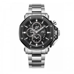 Alexandre Christie AC 9603 Silver Black MCBTBBA